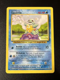 Squirtle 63/102 - Base Set - Pokemon Card MP - Image 1