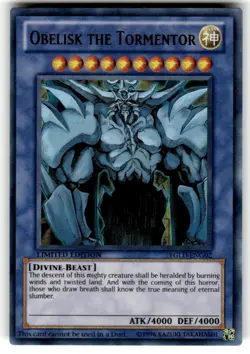 LP Obelisk the Tormentor - Ultra Rare - YGLD-ENG02 Limited Edition YuGiOh TCG - Image 1