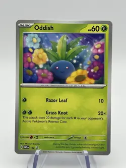 Oddish SVP 102 Pokemon Card English Black Star Promo Not Sealed (A1) - Image 1