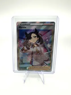 Pokemon TCG Marnie Full Art Promo SWSH Black Star Promos Card SWSH121 - Image 1