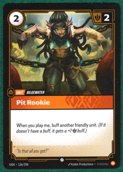 Pit Rookie - Origins (OGN) #136 - Riftbound: League of Legends TCG Card - Image 1