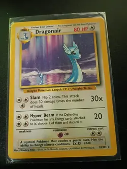 Dragonair Pokemon TCG Base Set Card 18/102 Dragonair Lp/Nm - Image 1
