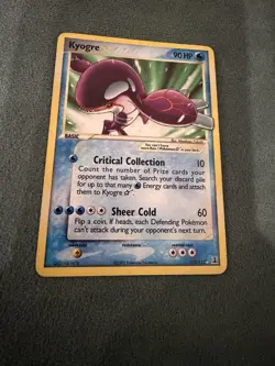 Pokemon Kyogre Star Holo Rare EX Delta Species 112/113 90 HP Card - Image 4