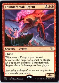 Thunderbreak Regent R Commander: Adventures in the Forgotten Realms 147 LP MTG - Image 1
