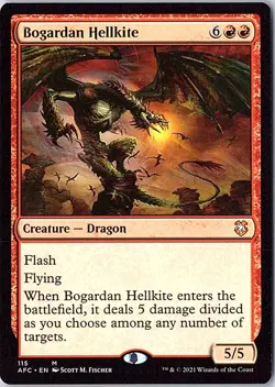 Bogardan Hellkite M Commander: Adventures in the Forgotten Realms 115 LP MTG - Image 1