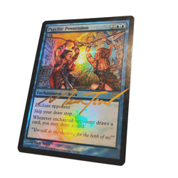 AUTOGRAPHED MTG Psychic Possession | Dissension FOIL - Tedin Signed - Image 1