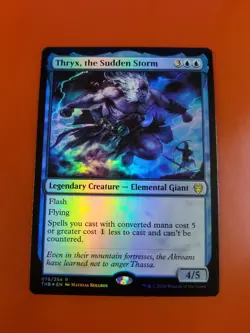 1x Thryx, the Sudden Storm | FOIL | Theros Beyond Death | MTG Magic Cards - Image 3