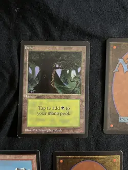 Magic the Gathering All Five Basic Lands BETA Never Played - Image 2
