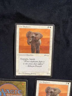 Magic the Gathering War Elephant Arabian Nights X3 NM - Image 2