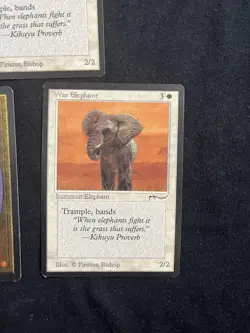 Magic the Gathering War Elephant Arabian Nights X3 NM - Image 4