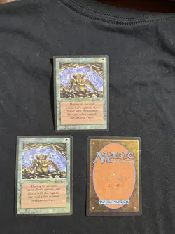 Magic the Gathering Ghazban Ogre Arabian Nights X3 NM - Image 1