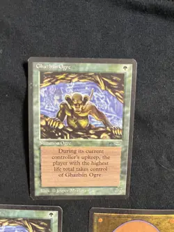 Magic the Gathering Ghazban Ogre Arabian Nights X3 NM - Image 2