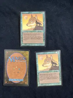Magic the Gathering Wyluli Wolf Arabian Nights X3 NM - Image 1