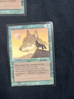 Magic the Gathering Wyluli Wolf Arabian Nights X3 NM - Image 4