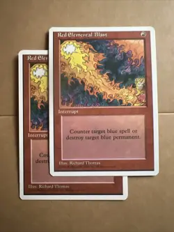 MTG Red Elemental Blast X2 NM Fourth Edition - Image 1