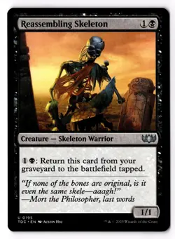 Reassembling Skeleton 195 Commander: Tarkir: Dragonstorm Normal NM - Image 1