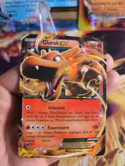 Pokemon Karte Card Charizard Glurak Ex Flammenmeer Deutsch Holo NM Xy Flashfire - Image 2