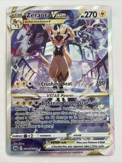 Zeraora VSTAR GG43/GG70 Crown Zenith: Galarian Gallery Holo Pokemon TCG - Image 1