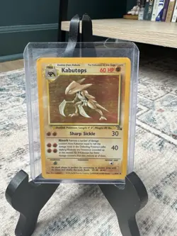 Pokemon TCG Kabutops Holo Rare Card 9/62 Fossil Unlimited - Image 1