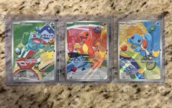 Pokemon First Partner Illustration Collection MEP Bulbasaur Charmander Squirtle - Image 1