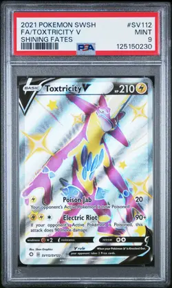 2021 Pokemon Shining Fates #SV112 Fa/Toxtricity V Shining Fates PSA 9 - Image 1