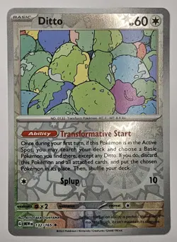 Ditto 132/165 Reverse Holo SV: Scarlet & Violet 151 Pokemon Card [Near Mint] - Image 1