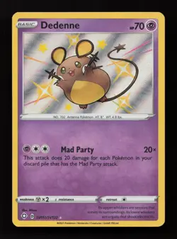 Dedenne SV051/SV122 Rare Shiny Shining Fates Shiny Vault Pokemon Near Mint - Image 1