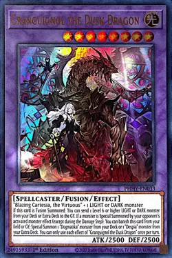 Yu-Gi-Oh Granguignol the Dusk Dragon PHHY-EN033 Ultra Rare 1st Edition NM - Image 2