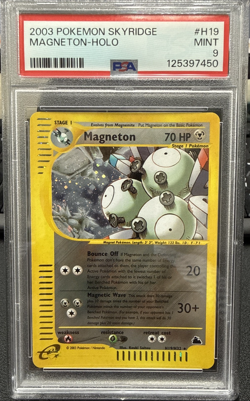 2003 POKEMON SKYRIDGE #H19 MAGNETON-HOLO PSA 9 - Image 1