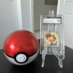 ASH G17 Pokemon Stickers Series 1 Artbox Gold Foil 1999 - NM CGC 10 - Image 1