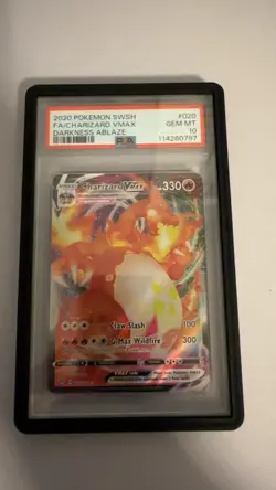 Pokemon 2020 Charizard VMAX 020/189 Full Art Darkness Ablaze GEM MINT PSA 10 - Image 1