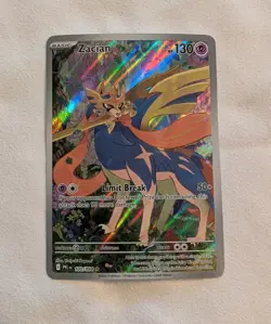 Zacian 100/094 Full Art Illustration Rare – Pokemon TCG PFL EN 2025 – NM/MINT - Image 1