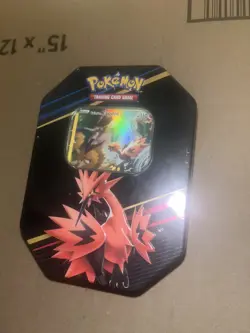 Pokemon TCG: Crown Zenith Galarian Zapdos Tin ( Factory Sealed ) - Image 2