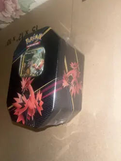 Pokemon TCG: Crown Zenith Galarian Zapdos Tin ( Factory Sealed ) - Image 3