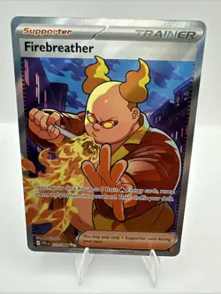 Pokemon TCG Phantasmal Flames Firebreather 119/094 Full Art NM English - Image 1
