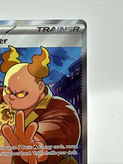 Pokemon TCG Phantasmal Flames Firebreather 119/094 Full Art NM English - Image 4