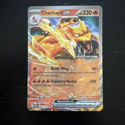 Pokemon TCG Charizard Ex 006/165 English 151 Holo NM - Image 1