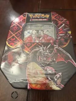 Pokemon Scarlet & Violet Paldean Fates Charizard EX Tin - NEW SEALED - Image 1