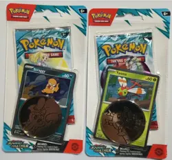 Pokemon TCG Journey Together Scraggy/Yanma Blister Pack Sealed Cosmos 2 Packs - Image 1