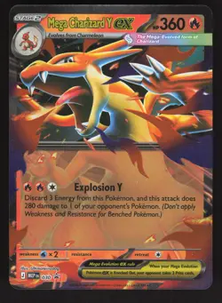 Mega Charizard Y ex 030 Pokemon TCG ME: Mega Evolution Promo NM - Image 1