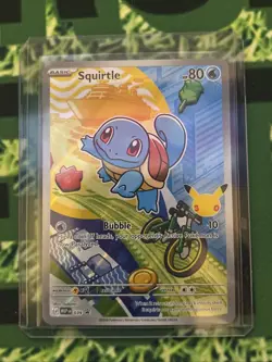 Pokemon 2026 First Partner Illustration Collection Series 1 Promo Squirtle NM - Image 1