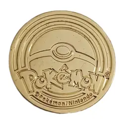 Zamazenta Metal Gold Tone Coin Official Pokemon Nintendo - Pokeball Reverse - Image 2
