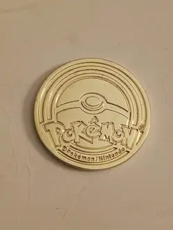 Zamazenta Metal Gold Tone Coin Official Pokemon Nintendo - Pokeball Reverse - Image 4