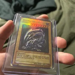 Yu-Gi-Oh Blue-Eyes White Dragon SDK-001 MAX FULL HOLO BLEED MISPRINT - Image 3