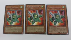 3x TURBO SYNCHRON MONSTER UNLIMITED EDITION CSOC -EN002 RARE YUGIOH NM - Image 1