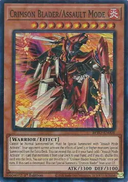 Yugioh! Crimson Blader/Assault Mode - BPRO-EN008 - Super Rare - 1st Edition Near - Image 1