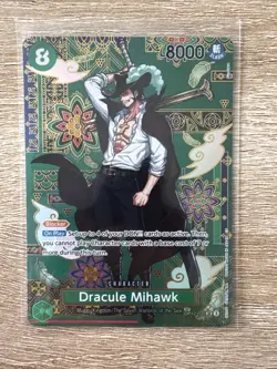One Piece Dracule Mihawk - OP12-030 (SP) - The Azure Sea’s Seven (OP14) English - Image 1