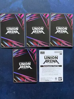 Participation Pack SET Union Arena Promo English Lelouch, Gon, Gojo, Renji - Image 2