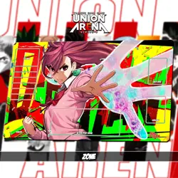 Union ARENA TCG Playmat 24x14"(60*35cm) | DANDADAN - Momo Ayase - Stitched Edges - Image 2