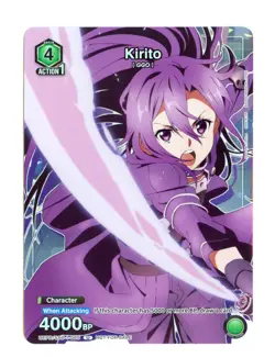 Kirito (085) U Foil Sword Art Online Union Arena Promotion Cards SAO-1-085 NM - Image 1